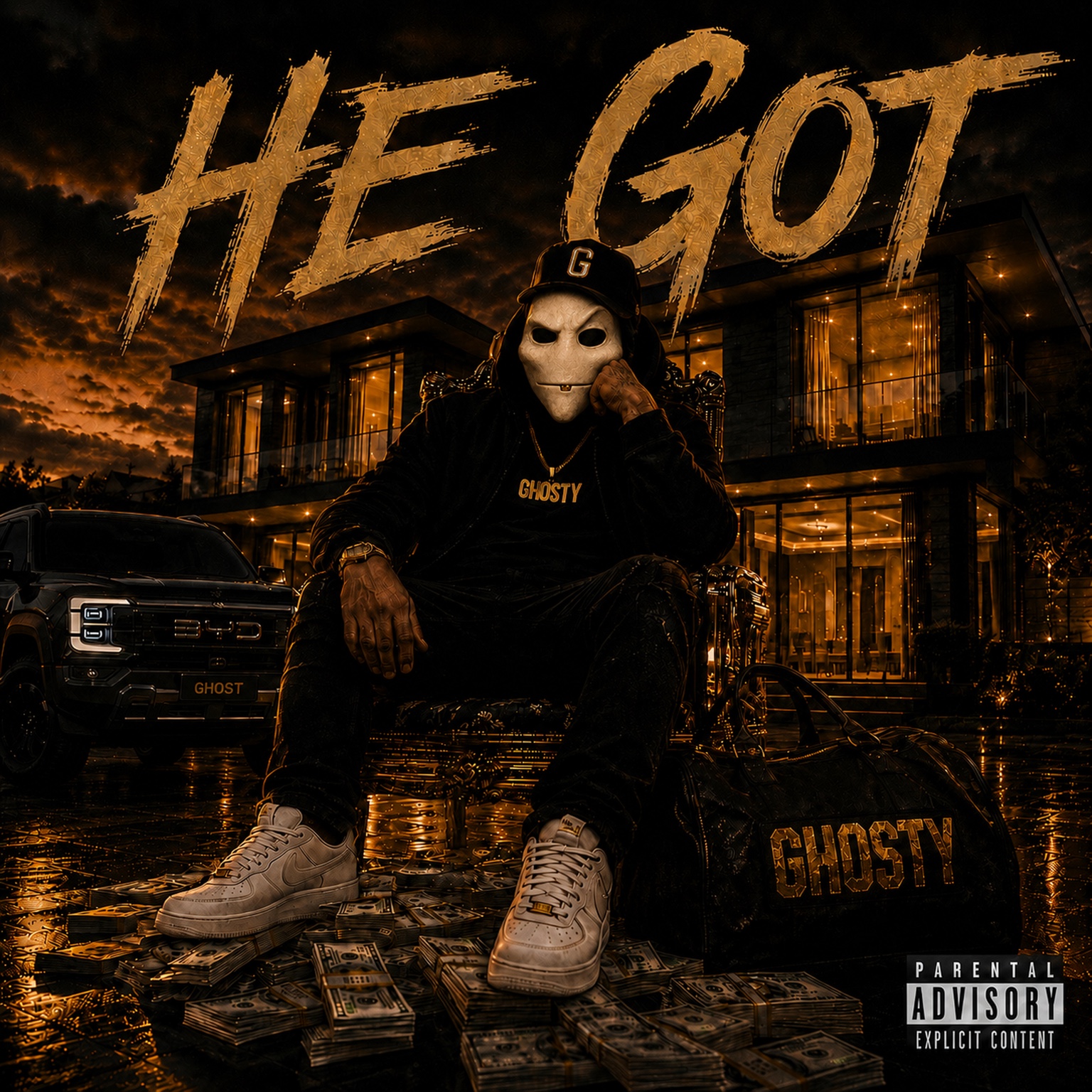 Ghosty: He Got official release artwork
