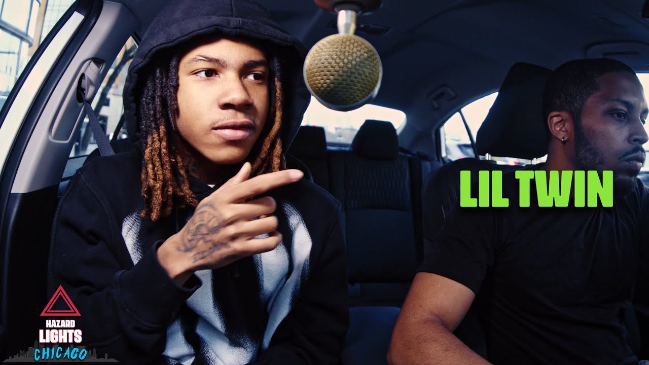 Lil Twin seated in a car during a Hazard Lights Chicago interview