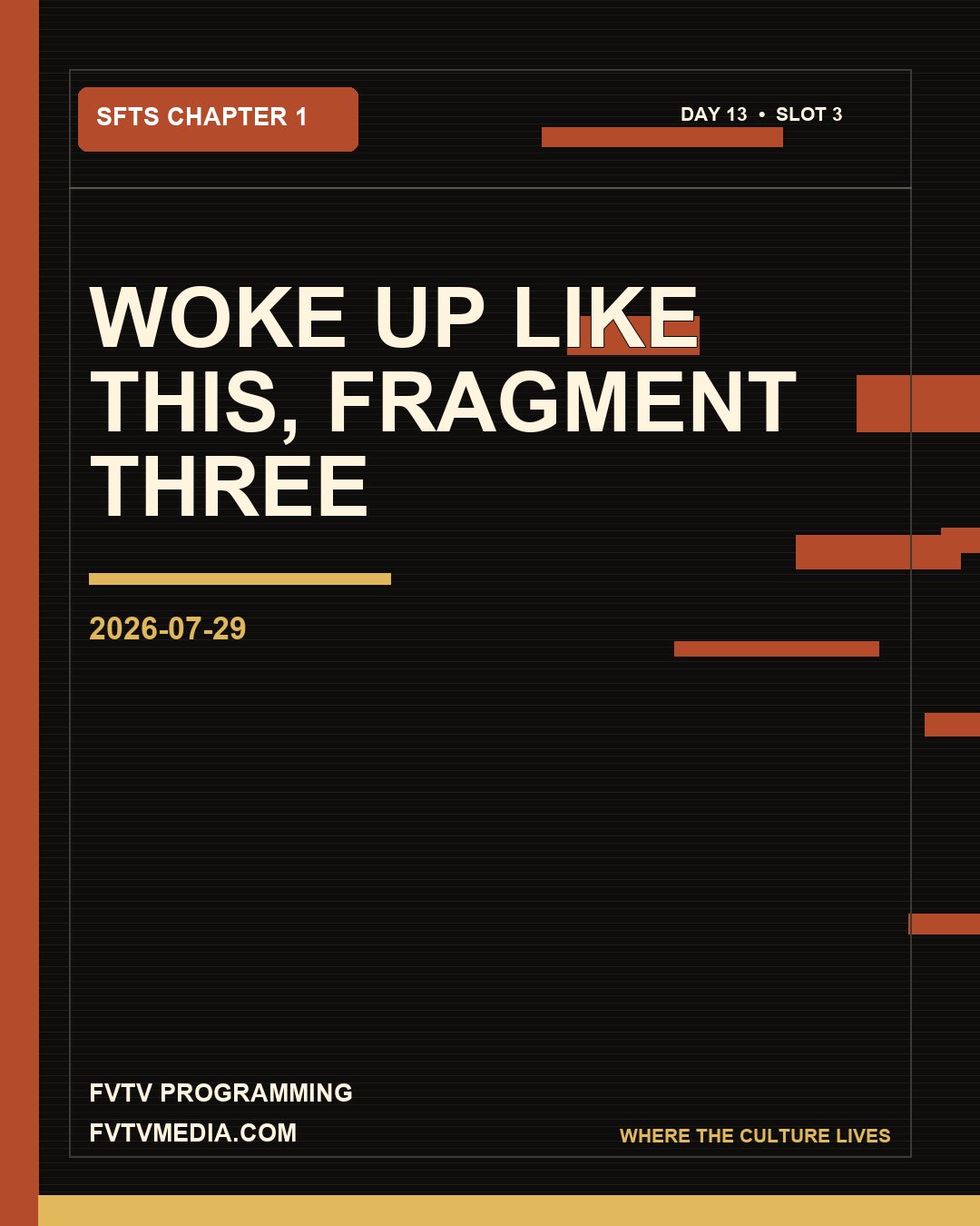 FVTV graphic: Woke Up Like This, fragment three
